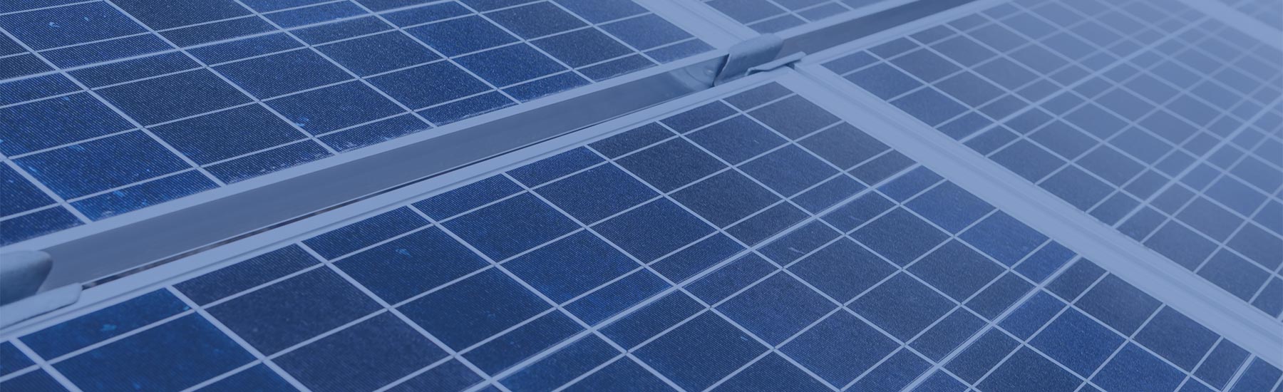 Close up of solar panels.